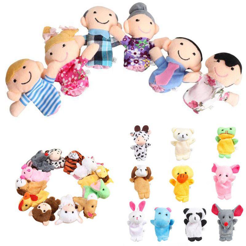Cute Finger Puppets Doll Set For Kids Educational Family Entertainment 6/10/12 Pcs