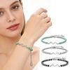 Unisex Wave Bracelet Adjustable Beaded Bracelet Friendship Bracelet Jewelry Gift with Inspirational Card for Family