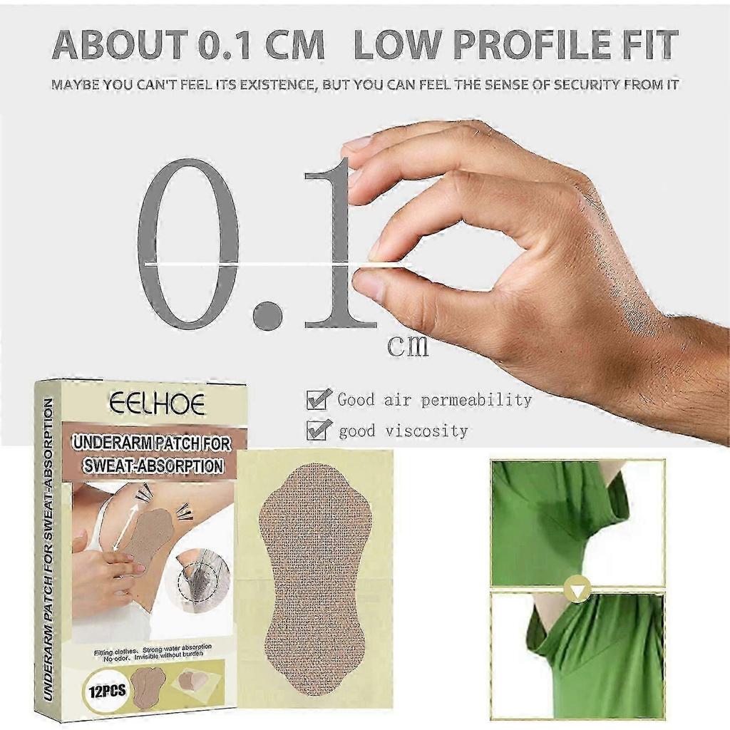 Underarm Anti-Perspirant Stick, Invisible Long-lasting Sweatproof Absorb Sweat Summer Anti-Perspirant Pad