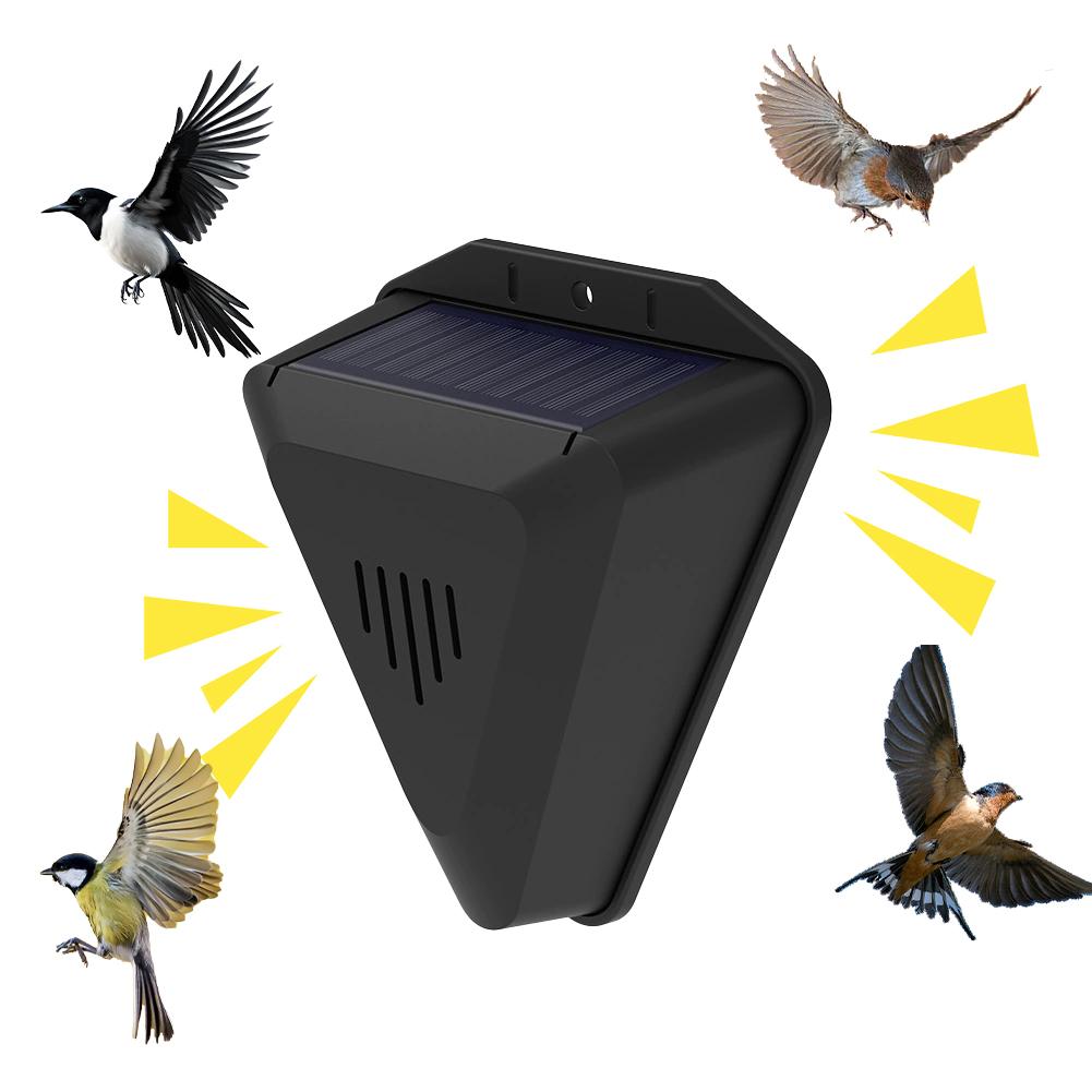 Solar Powered Sound And Light Alarm Driver Outdoor Waterproof Alarm Light Drive Away Wolf Wild Alarm System Garden Detector