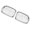 Chrome Car Front Bumper Kidney Grill Racing Grille Single Slat for BMW E46 4 Door Sedan 1998 1999 2000 2001