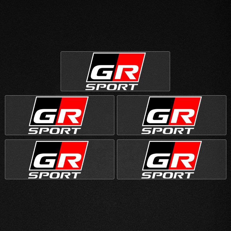 New Car Logo Car Interior Sticker Central Control Decals Emblem Badge for Toyota TRD GR Yaris Camry Racing Logo Corolla Chr Avensis