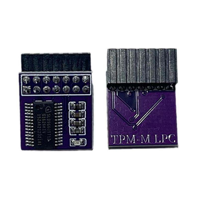 TPM 2.0 Encryption Security Module Remote Card 12 to 20 Pin for Windows 11 Upgrade Multi- Motherboard Support Secure Data