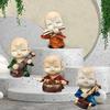 Musikalische Buddha-Dekoration für die Heimdekoration (4er-Pack, Mehrfarbig)