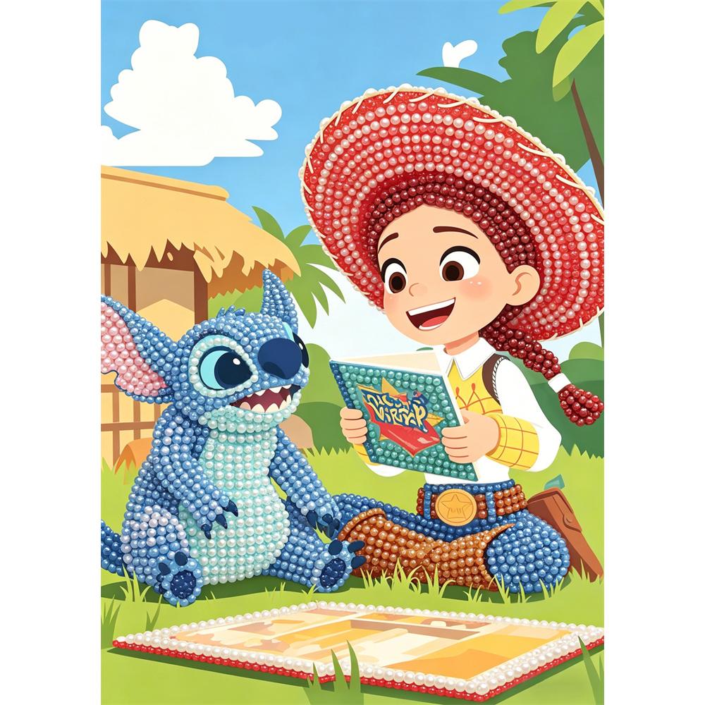 

Disney Pearl Painting Toy Story Trish Art Kit Adult Beginner Home Wall Decor Special Shape 30x40
