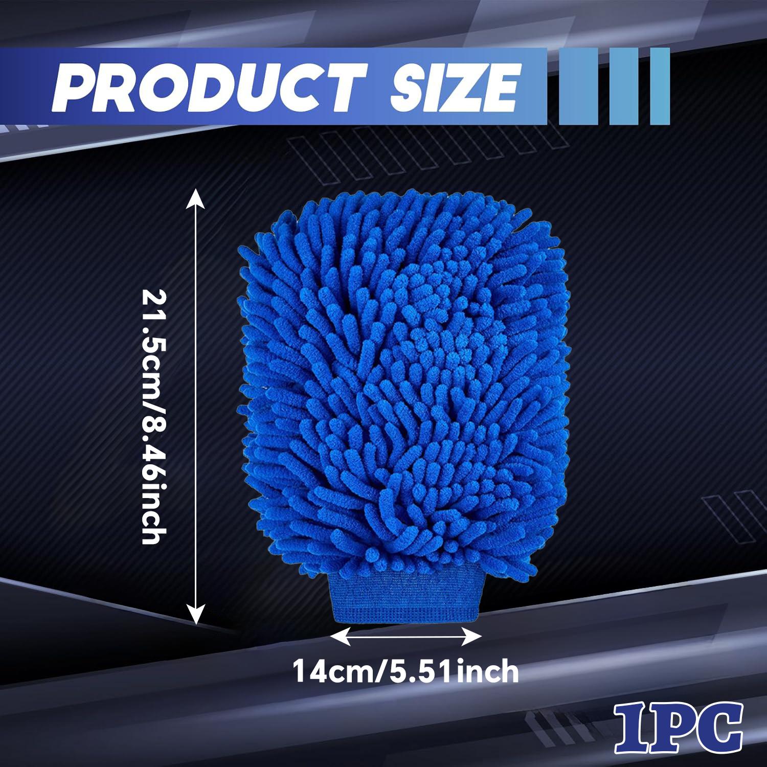 

Super Absorbent Car Wash Sponge Microfiber Car Wash 1/2pcs Gloves Scratch Free E-bike Auto Cleaning Tool Portable Gloves