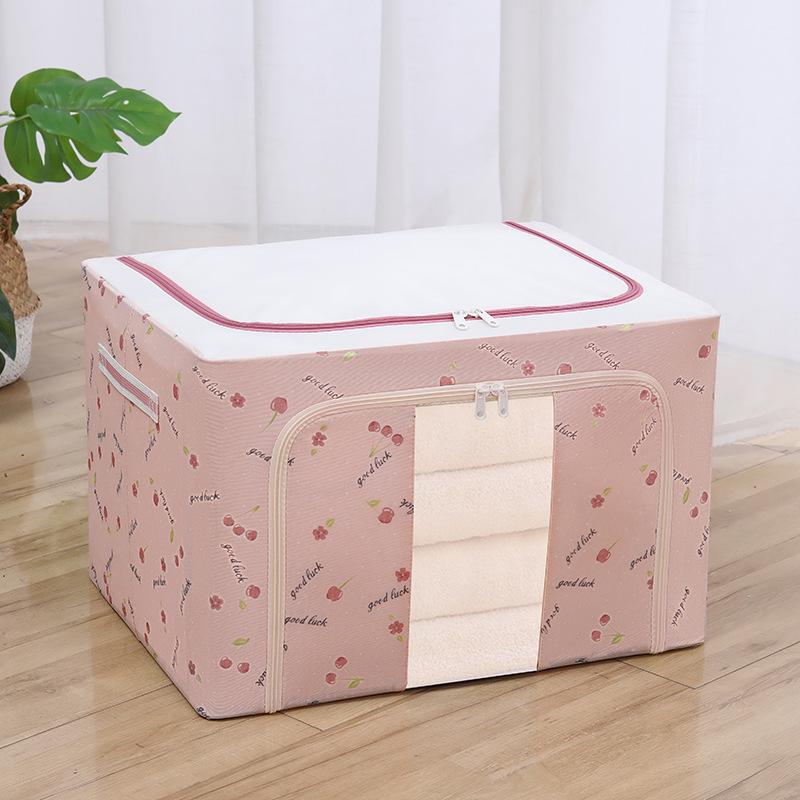 Foldable Washable Oxford Cloth Storage Box - Large Organizer for Quilts, Clothes, and Toys