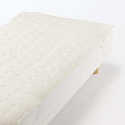 MUJI Recycled Polyester Warm Fiber Thick Mattress Pad, Semi-Double, 120 X 200 Cm, Ivory, 76005643
