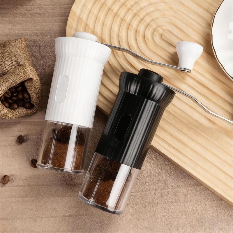 Portable Manual Coffee Grinders Compact Designs Nonrust Steel Burr Adjustable Coarseness For Travels Camping Office Use