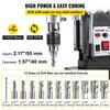 Magnetic Drill, 1100W 1.57" Boring Diameter, 2697lbf/12000N Portable Electric Mag Drill Press with 12 Bits, 580 RPM Max Speed Drilling Machine for Any