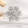 Otočná brož Vločka Dámská Kamínková Vločka Klopový odznak Dekorativní Třpytivá Brož Pin Šperky na Vánoce Svatbu Párty Outfit