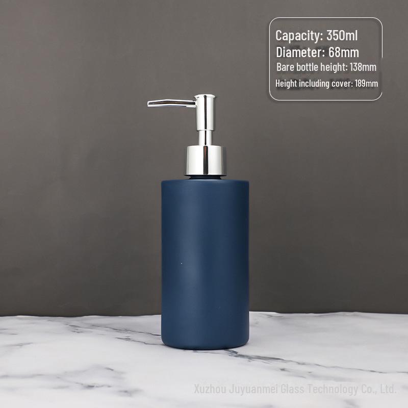 Nordic Style Glass Lotion & Soap Bottle for Home, Hand Sanitizer, and Hotel Shower Gel