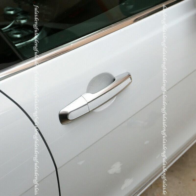 8P ABS Silver Chrome Car Side Door Handle Cover Trim For Jaguar F-PACE 2016-2020