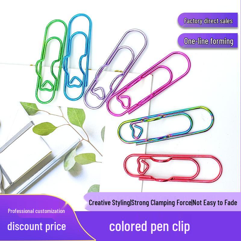 

Colorful Heart Notepad and Pen Clip Set