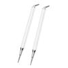 Nail Dotting Pen with 5 Clay Double Ended 25 degrees  Bent Tip 2.5mm Fine Tip Nail Rhinestone Applicator 5 Piece Set