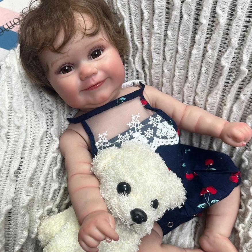 

KEIUMI новая высококачественная кукла реборн для девочек 50 см, полностью силиконовое тело, расширенная окраска кожи, имитирующая игрушку Bebe Reborn, кукла с укоренившимися волосами 20 inch about 50 cm