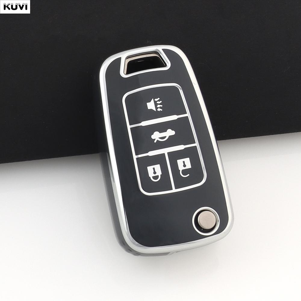 

3 4 Кнопки ТПУ Чехол для Автомобильного Ключа Для Chevrolet Cruze Aveo Trax Sail Malibu Captiva Opel Vauxhall Astra J Corsa Insignia Mokka