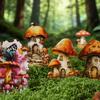 18pcs/pack mushroom house story series Creative aesthetics PET sticker Planner Handbook Scrapbooking DIY stationery sticker