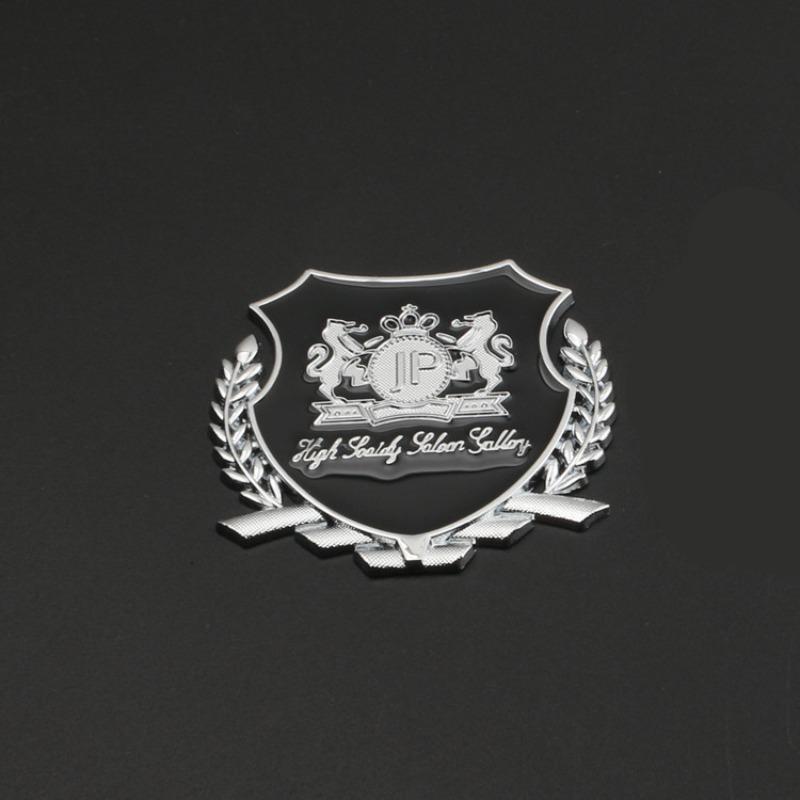 New Personalized VIP Car Logo Car VIP Word Logo Side Logo Decorative Sticker Modified Metal Tail Logo JP Car Sticker