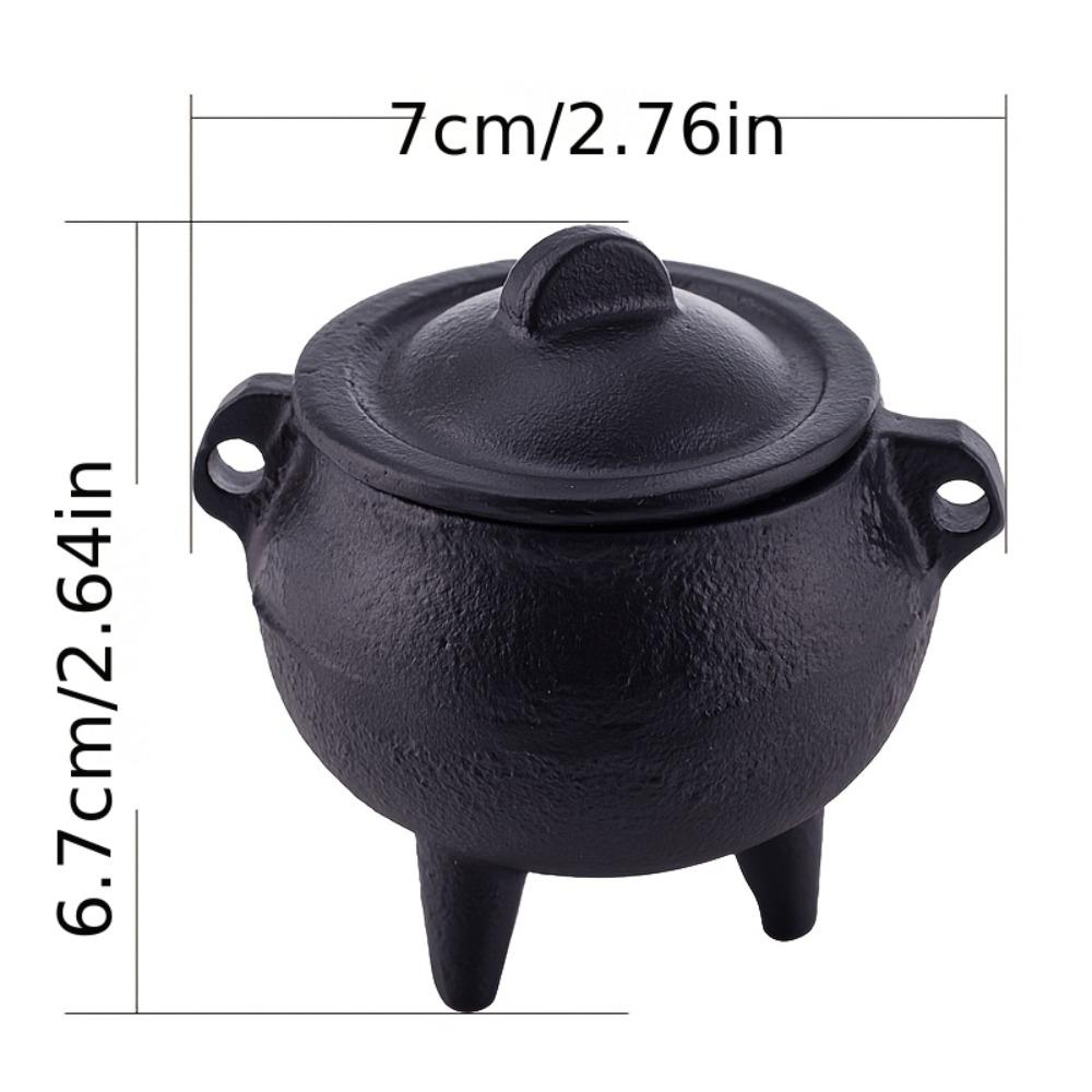 Retro Incense Stick Stove Black Three Legs Pot Creative Aromatherapy Stove Halloween Decoration