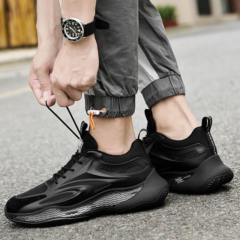 655 Man White Sneakers  Men Elevator Height Increase Insole 7cm  Sports Plus Size 37-43