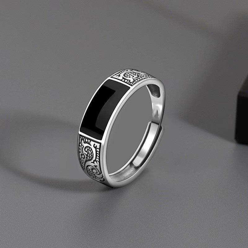 Neuer 925er Sterlingsilberring Verstellbar Schlichtheit Mode Exquisit Herren Damen Schmuck Zubehör Hochzeitssteine Party Geschenke
