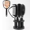 Unisex 4-Piece Hair Styling Comb and Mirror Set for Daily Use - Straighten, Smooth, and Curl Effortlessly At Home