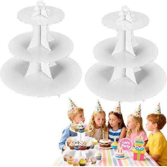 3 Tier Butterfly Cupcake Stand,Suitable for Butterfly Themes – Easy to Assemble& Reble(1Butterfly)