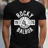 Vyriški Rocky Balboa grafiškai marginti marškinėliai su apvalia apykakle Streetwear marškinėliai Drabužiai Vasaros Moteriški Laisvalaikio trumpomis rankovėmis T-shirt Viršutiniai drabužiai