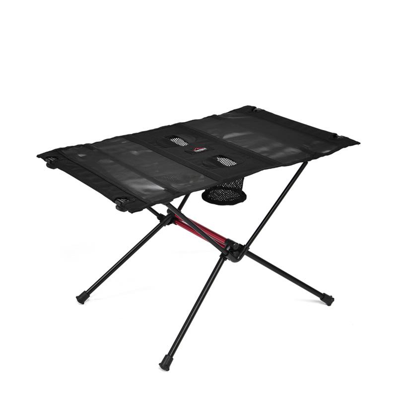 WIDESEA Folding Camping Table with Dual Cup Holders - Durable Aluminum Alloy and High Elastic Fabric