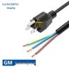 UL Certified US Standard Single-End Tinned Copper AC Power Cord with American Plug