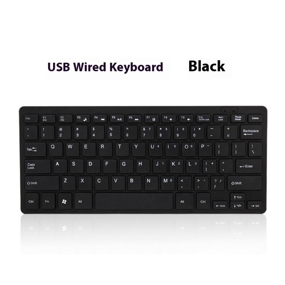Acrylic Ultra-thin USB Office Desktop Computer Notebook External Keyboard 10 Inches 78 Keys