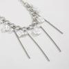 Vintage Heart-shaped Choker Irregular Multilayer Tassel Zircon Stacking Chain Jewelry Accessories