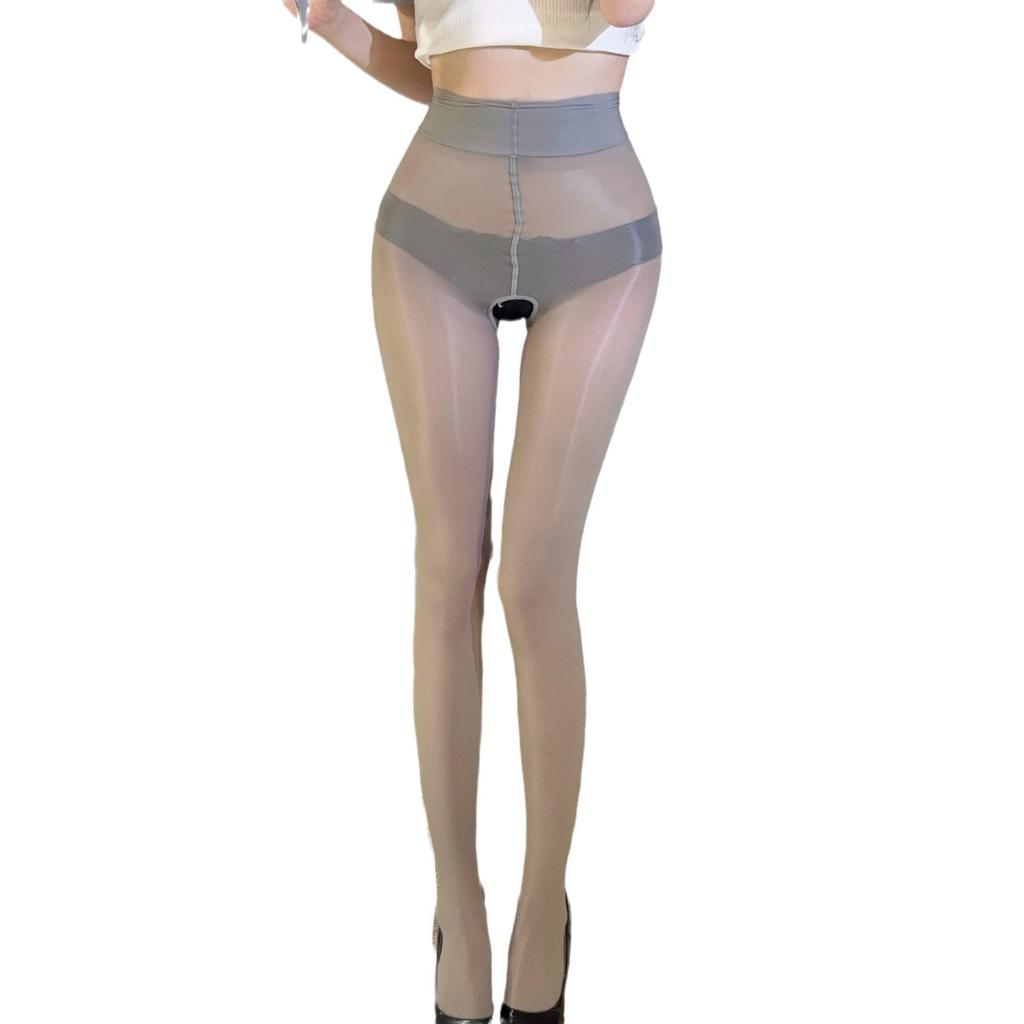 Ciorapi sexuali pentru cal, ulei mătăsos, uleios, strălucitor, dintr-o bucată, șosete deschise între picioare 8D, ciorapi sexy pentru frumusețea pielii, ciorapi pentru picioare