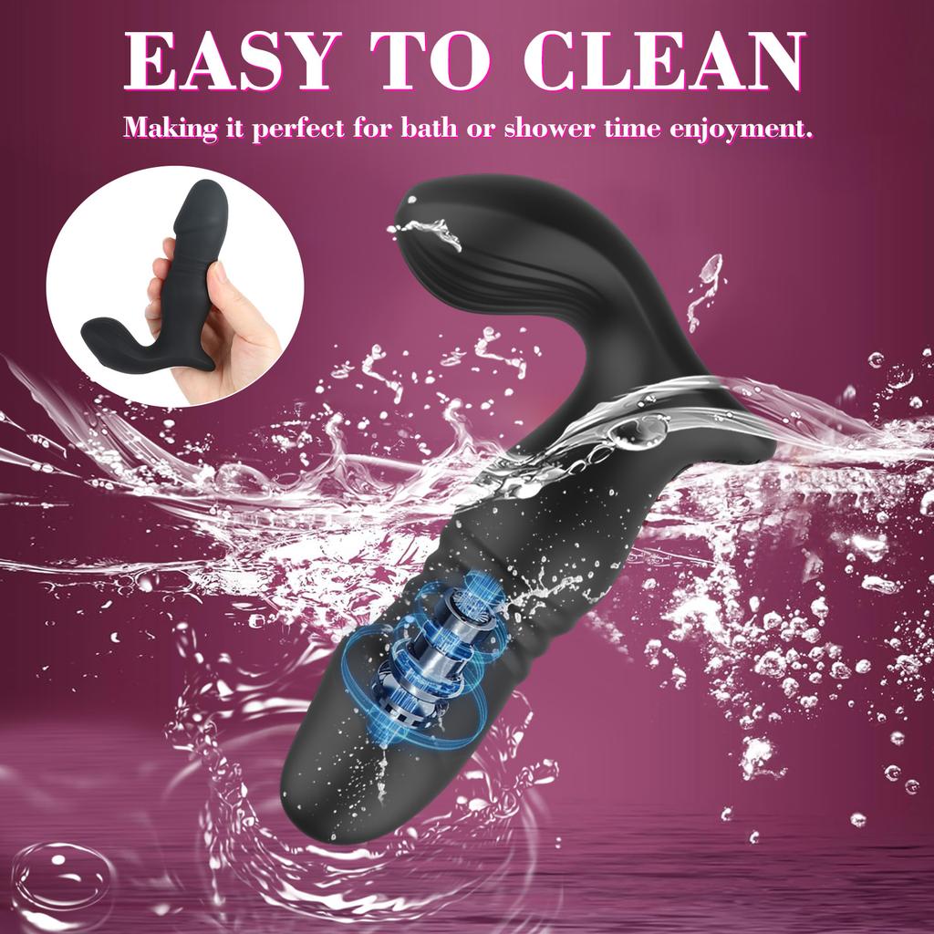 Dildo Vibrator Male Prostate Stimulator Thrusting Anal Vibrator Men APP Vibrator Remote Control Telescopic Prostate Massager 18+