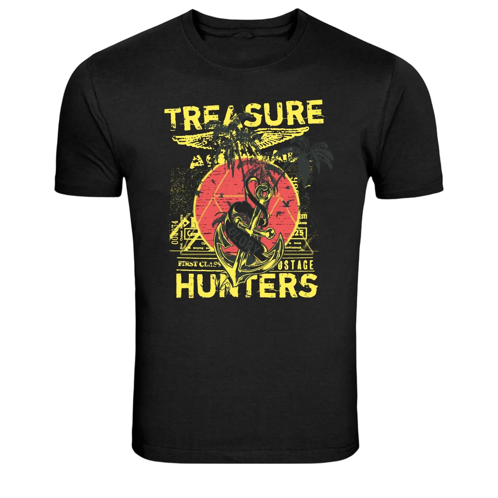 Treasure Hunters Vintage Anchor Adventure Graphic T-Shirt 4XL