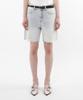 KIIMUIR (Women) Low-Cut Denim Bermuda Shorts_Sky Blue