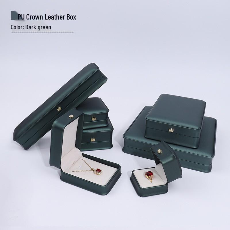 Luxury PU Leather Jewelry Gift Box for Rings, Earrings, Bracelets, and Necklaces