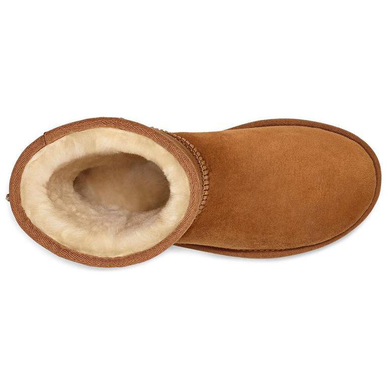 UGG Classic Short Fashion Round Toe Mid-Calf Snow Boots Women Boots Brown 10162230-CHE