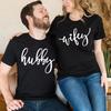 Hubby Wifey T Shirts Honeymoon Shirt Just Married T Shirts EngagemenT Shirt Wedding Shirts Bridal Gift Engagement