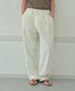 Wednesday Oasis Semi-Curved Twill Double-Pleat Pants_Ivory(Wb6Pt12)