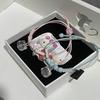 Kawaii Hello Kitty Bracelet Y2K Pink Bracelet Lucky Girl Braided Rope Bracelet Sweet Cute Pendant Friend Couple Jewelry Gift