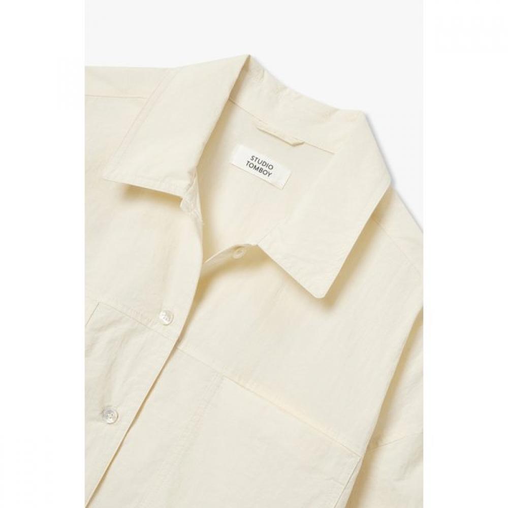 STUDIO TOMBOY Short Sleeve Back Pleat Shirt 9175221989