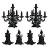 Desktop Decor Bundle Stylish Desktop Decorations Festive Halloween New Year Decorations Set for Home Party Atmosphere 6pcs