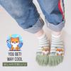 ETARLOS Niedliche Knöchelsocken für dünnes Netz, kurze Hundegrößen, Set, Damensocken mit fünf Zehen, Sommer, Socken, Baumwolle, Atmungsaktiv, Nicht schweißtreibend, Druck, 22-25cm,