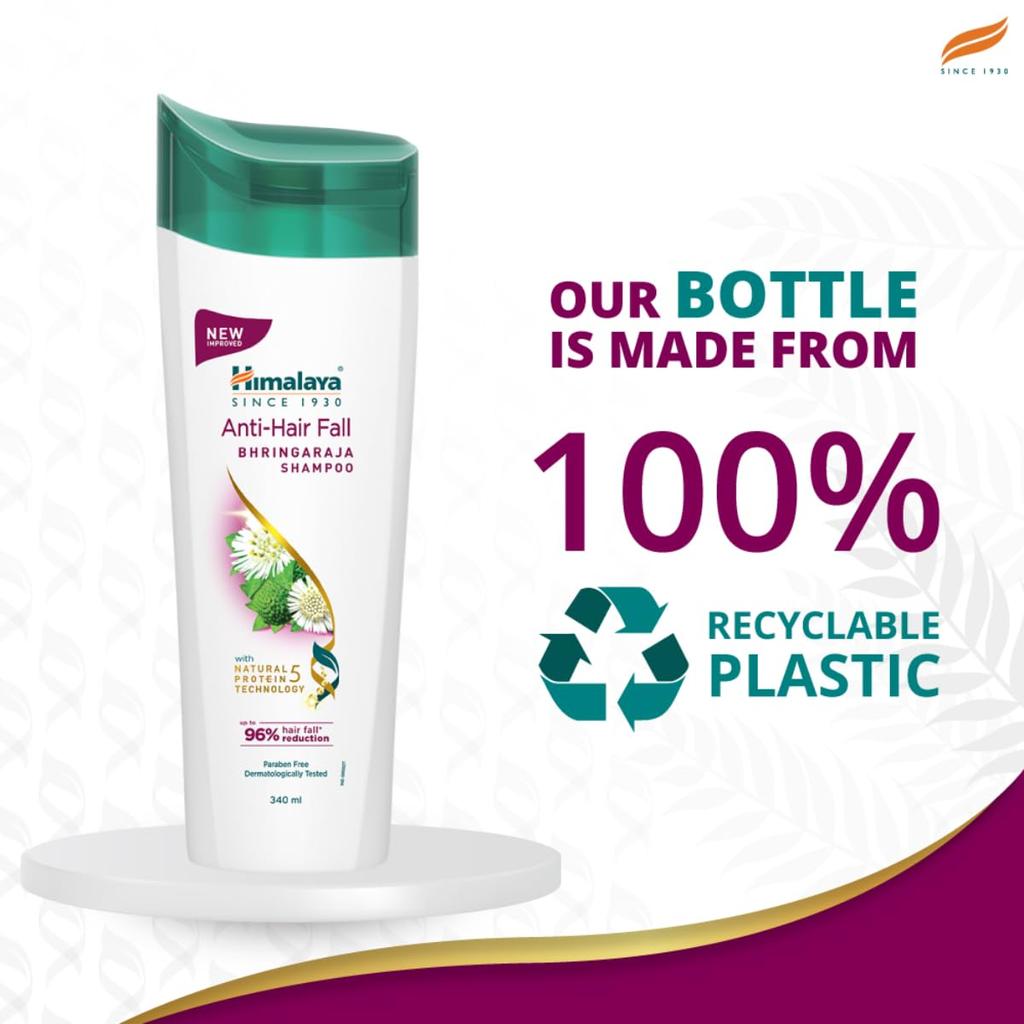 Himalaya Anti-Hair Fall Shampoo 340ml For Men And Women Reduces Hair Fall And Strengthens Hair With Bhringaraja And Palasha For Healthy Looking Hair