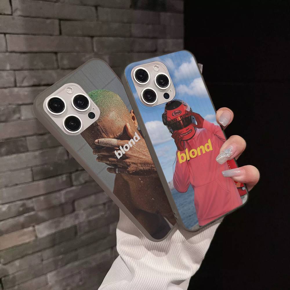 Singer Frank Blonde Oceans Hot For Phone 17 16 15 14 13 12 11 Pro Max Plus Pro Air Phone Case Corrugated Stripe Back Cover