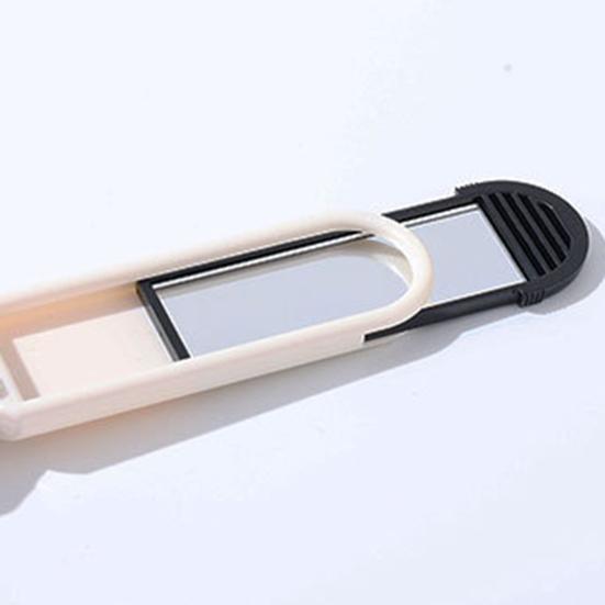 Portable Folding Hair Brush with Mirror Soft Bristles Scalp Massage Portable Anti-static Air Cushion Comb Men Women Hair Styling Detangling Tools