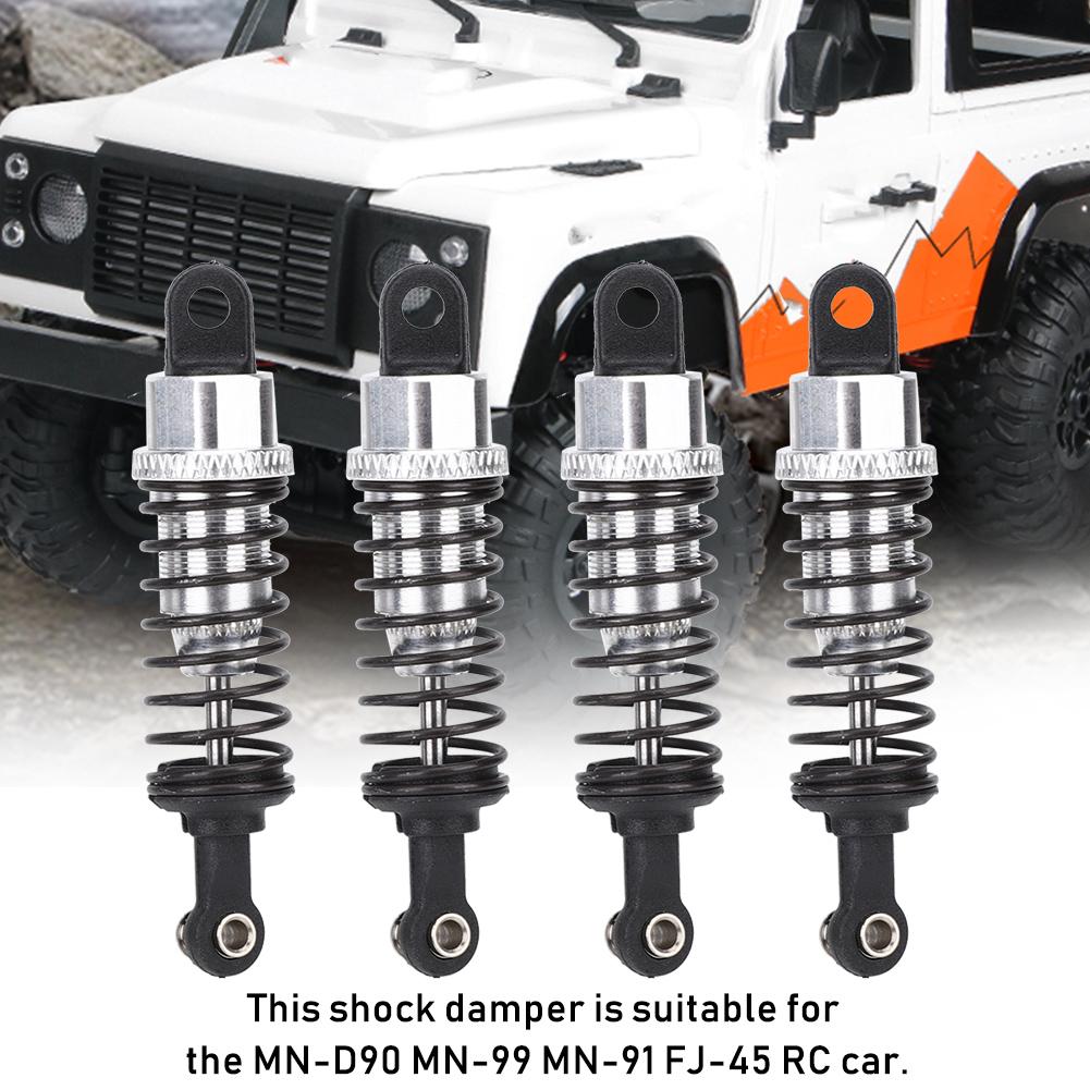 Metal Shock Damper Fit for MN D90 MN99 MN91 FJ45 RC Model Car Upgrade Accessories(Silver MN014S