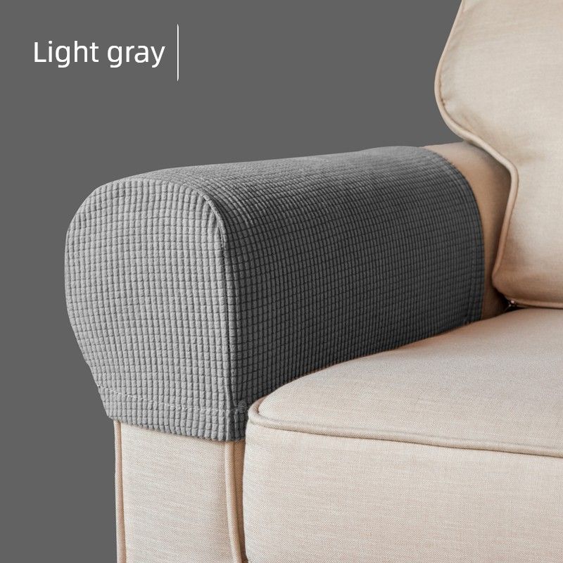 

Комплекты подлокотников для дивана Чехол Пара боковых накладок для дивана Универсальный Всевключающий Нескользящий Тканевый чехол Полотенце Эластичный рукав для подлокотника дивана Medium Gray (one pair of two) Regular paragraph